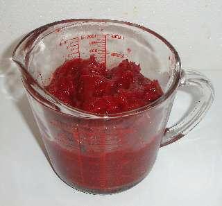 You get best flavor if you puree the fruit first in your food processor or blender.