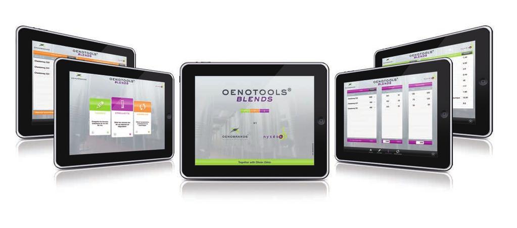 2. The ipad application: A mini software application to assist you in blending sessions Released in January 2014, Oenotools BLENDS has been developed by