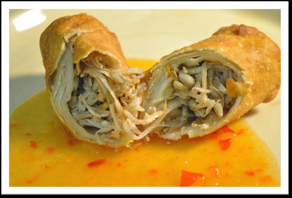 OUR TRADITIONAL EGG ROLLS Hand rolled by our chefs and still made with traditional bean sprouts