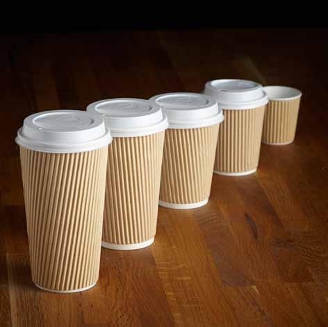 50013 8oz White Ripple Wall Hot Drink Cup 227ml 20 x 25 500 28 Cases 50014 12oz White Ripple Wall Hot Drink Cup 340ml 20 x 25 500 24 Cases 50015 16oz White Ripple Wall Hot Drink Cup 453ml 20 x 25 500