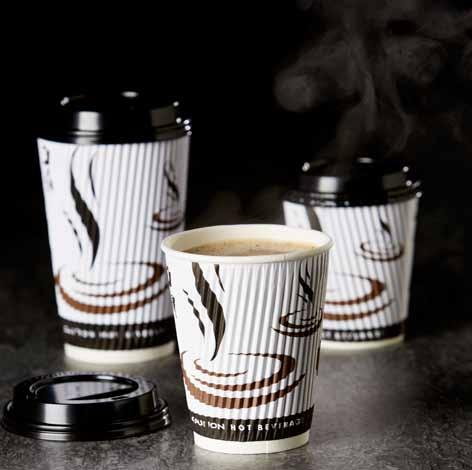 Insulated Weave-Wrap TRIPLE LAYER Paper Cups Manufactured from premium food-grade cup stock these Ripple Wrap Insulated Paper Cups, with eye catching Weave design ensure drinks stay hot - A premium