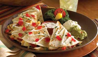 DIPS CHILE CON QUESO (360 CALS) Our signature, handcrafted and deliciously creamy cheese dip. 7.