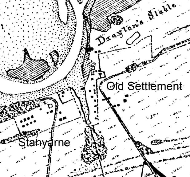 SHOOLBRED S OLD SETTLEMENT Structures and the Plantation Landscape The research at Old Settlement identified at least six different structures (identified as B-G; Structure A is a partial prehistoric