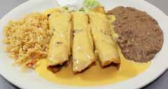 Mexican Dinners All dinners served with rice & refried beans Maya Dinner Guacamole, chile con queso, bef taco, cheese enchilada, chalupa & tamale. $9.