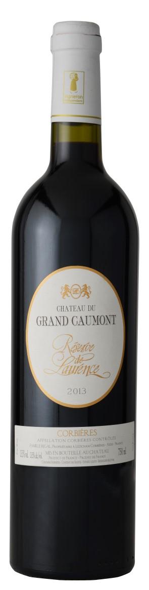 CHÂTEAU DU GRAND CAUMONT - Cuvée «LE VALLON DES AMANDIERS» AOP Corbières Grape Varieties : 45% Carignan, 40% Syrah, 15% Grenache. Red wine, yield 30hl/ha.