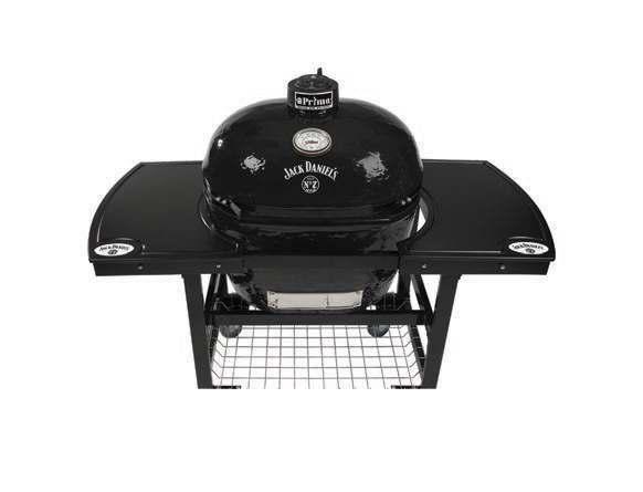 Jack Daniel s Edition Primo Oval XL 400 Speciications Grill Weight 250 lbs. 113.40kg Cooking Area 400 sq in.