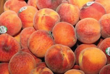 California can offer a big Peach which is not available on the Eastern fruit as of yet.