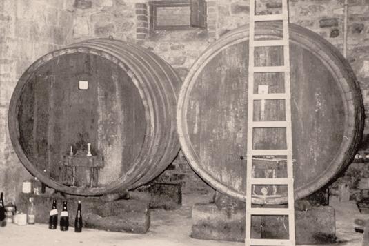 side: Our wine cellar in the year 1961