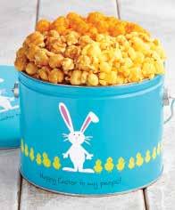 Chocolate, Spring Mix Kettle and Bunny Pop Cornfetti. 2 lb 6 oz. Serves 2-4 B EASTER EGG PARADE ½-GALLON PAIL OF POPCORN An egg-stra special treat, for an egg-stra special friend.