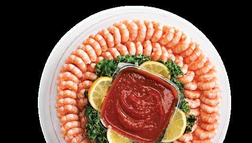 Supreme Shrimp Features our extra large, premium, cooked, peeled shrimp.