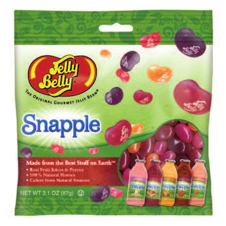 #66155 Snapple -$6 Gomitas mezcla Snapple Five Jelly Belly beans inspired by the top Snapple flavors!