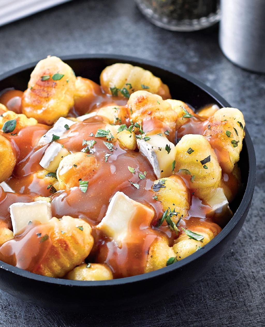Gnocchi and Gravy ITALY MEETS QUEBEC We think of this idea as sort of the upscale Italian cousin of a classic poutine.