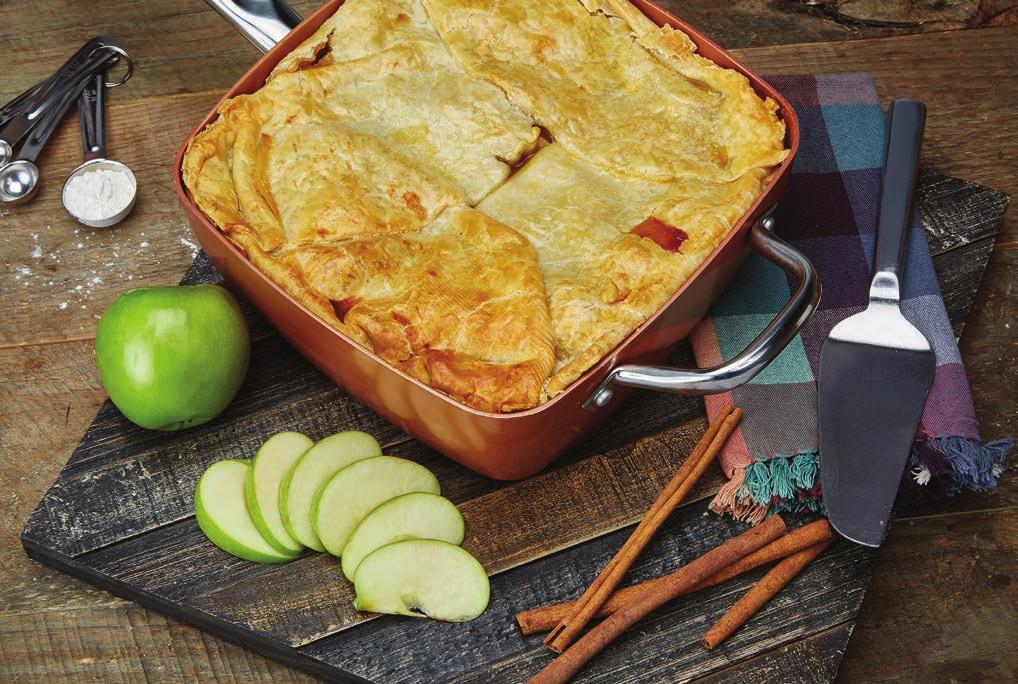 Apple Pie 5 cans apple pie filling 4 pie shells ¼ cup half and half 1. Preheat oven to 375 degrees. 2.