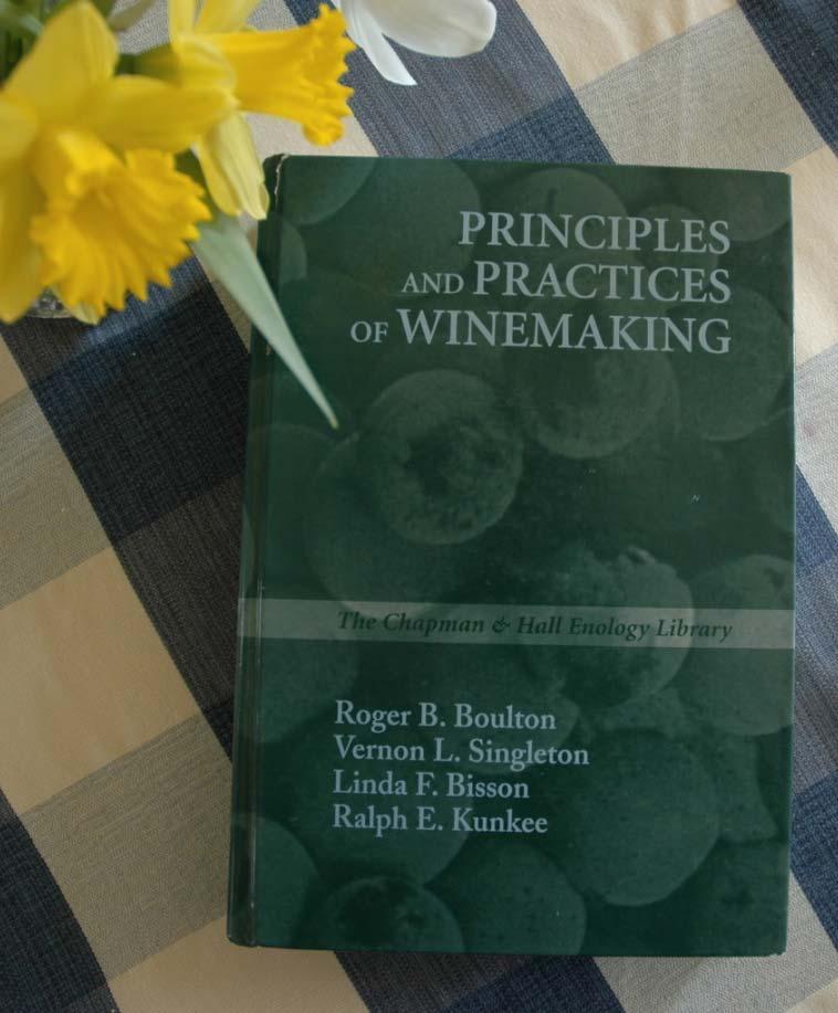 Resources: 1. Principles & Practices of Winemaking (text); Boulton, Singleton, Bisson & Kunkee. 2. Fining: Gusmer.com (esp.
