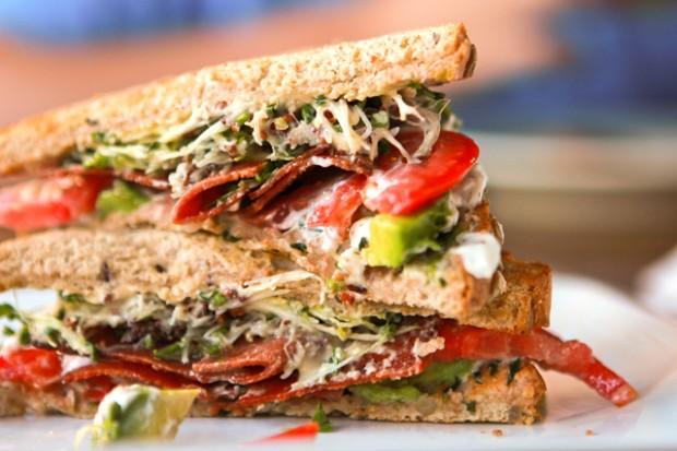 1. BLAT with Lemon-Basil Vegenaise Who can resist the classic combination of crispy vegan bacon, lettuce and tomatoes mixed with flavourful veganaise?