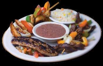 Combinación Salvadoreña $ 12.95 A chance to savor the most typical salvadoran cuisine consisting of one chicken tamale, one pupusa, plantains, rice, and beans. Steak al Camarón $ 17.