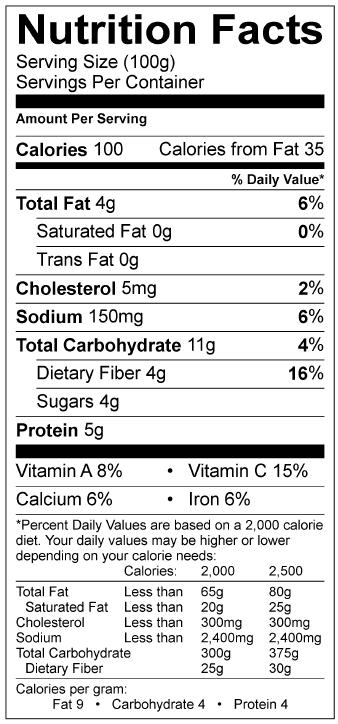 55 lb Ingredients: Green Peas, Mayonnaise (soybean oil, water, egg yolks, vinegar, sugar, salt, mustard flour), Celery, Shredded Cheddar (pasteurized milk, cheese cultures, salt, enzymes