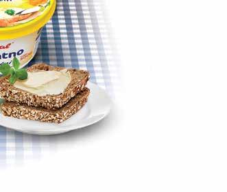Prijatno Softi is a margarine with reduced fat content, enriched with vitamins A, D and E. It contains minimum 60% of vegetable oils and fats, as well as 0.4% of salt.