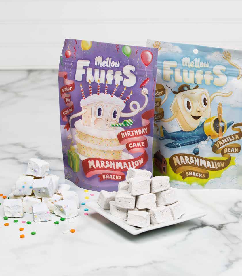 2243 MELLOW FLUFFS VANILLA BEAN Bombón sabor a vainilla. Marshmallows 2.0 have arrived and it's time to party!