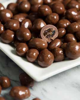 7 oz. Contains: $8.50 plump California raisins 4932 4908 4908 CHOCOLATE COVERED PRETZELS Pretzels cubiertos en chocolate.