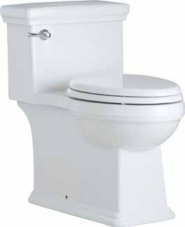 Height: 16 3/4" Includes slow-close toilet seat Includes polished chrome trip lever TRIP LEVERS MB425BN (Brushed Nickel)