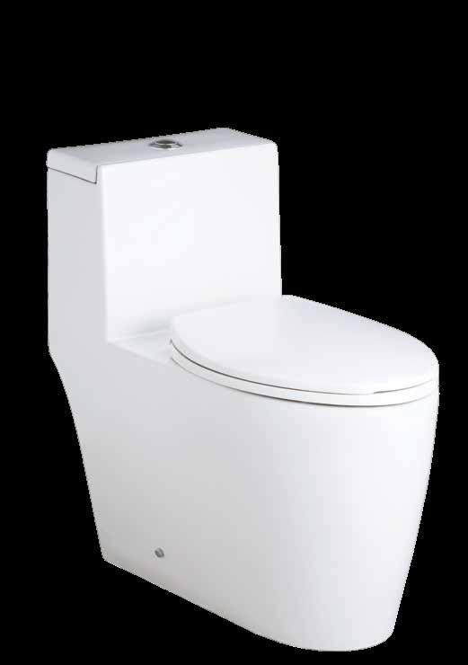 MIRABELLE DESIGNER BATH FIXTURES COLLECTIONS: SITKA ONE-PIECE TOILETS, ELONGATED WITH