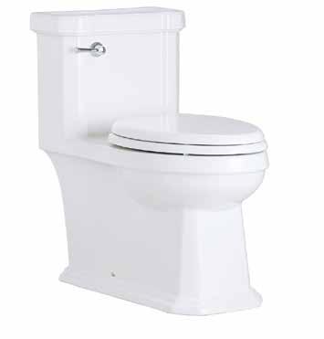 slow-close toilet seat Includes polished chrome trip lever MIRAM200 requires MIRAM240 PEDESTAL LAVATORY SINKS MIRAM358WH (White) - Lavatory MIRAM358BS (Biscuit) - Lavatory MIRAM350WH (White) -
