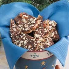Almond Toffee Microwave Candy Jalapeno Peanut Brittle Makes: 1 P ound 3/4 cup butter 1 cup firmly packed brown sugar 3/4 cup finely chopped almonds 1/2 cup semi-sweet chocolate chips Line an 8 square