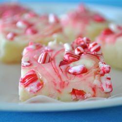 Microwave Candy Cane Fudge Makes: 1.
