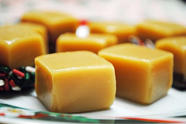 Microwave Caramel temperature briefly before serving. Store excess fudge in an airtight container in the refrigerator.