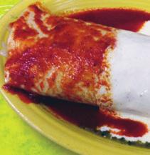Descriptions BurriToS Flour tortillas rolled up with ground beef*, chicken or refried beans.