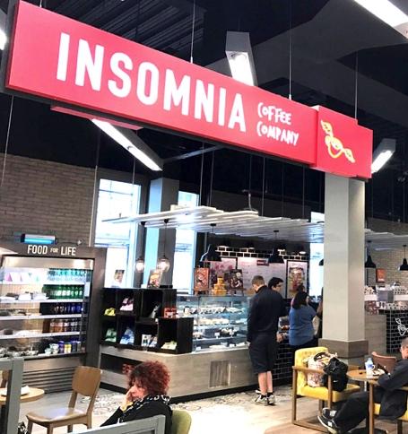 The store features the Insomnia Coffee Company, an Irish chain, which opened its first Primark