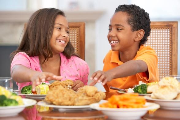 8 Family Style Dining Meals should be served family style. A good way to teach children about manners, foods, and nutrition is for staff to eat at the table with the children.