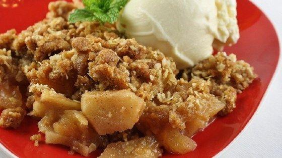Ambria s Awesome Apple Crisp Ingredients 6 Apples - peeled, cored, and sliced 2 Tablespoons white sugar ½ teaspoon