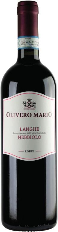 RODDI Comune del Barolo LANGHE DOC NEBBIOLO One of the most traditional variety of our area, it has been grown since 1200 and widely appreciated for the quality of its wines since 1500.