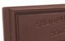 Greeting Card Bar Premium milk chocolate with engraved greetings to customize a gift