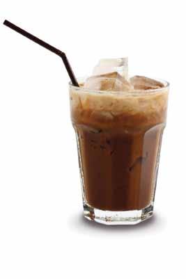 COLD SUMMER 50ml cold chocolate 10ml sugar 4 or 5 ice cubes Prepare a small cup of espresso coffee. In a glass, add the cold chocolate.