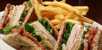 BURGERS & SANDWICHES Served with Fries or Homemade Chips STEAKBURGER* Lettuce, Tomato, Pickle & Onion ---Add Cheese or Bacon (additional) CHICKEN CLUB SANDWICH* Grilled Breast of Chicken with Bacon