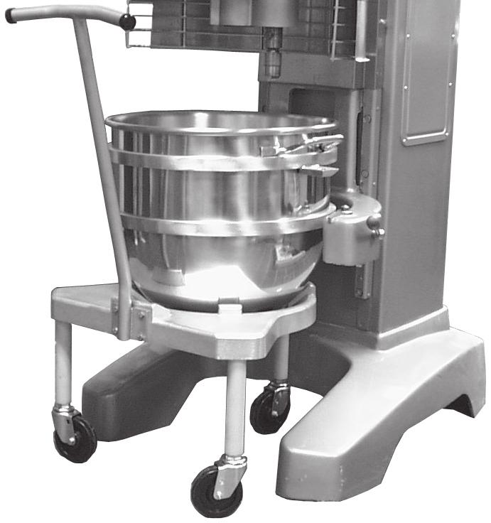 Use a Bowl Truck for any batches over 50 pounds.