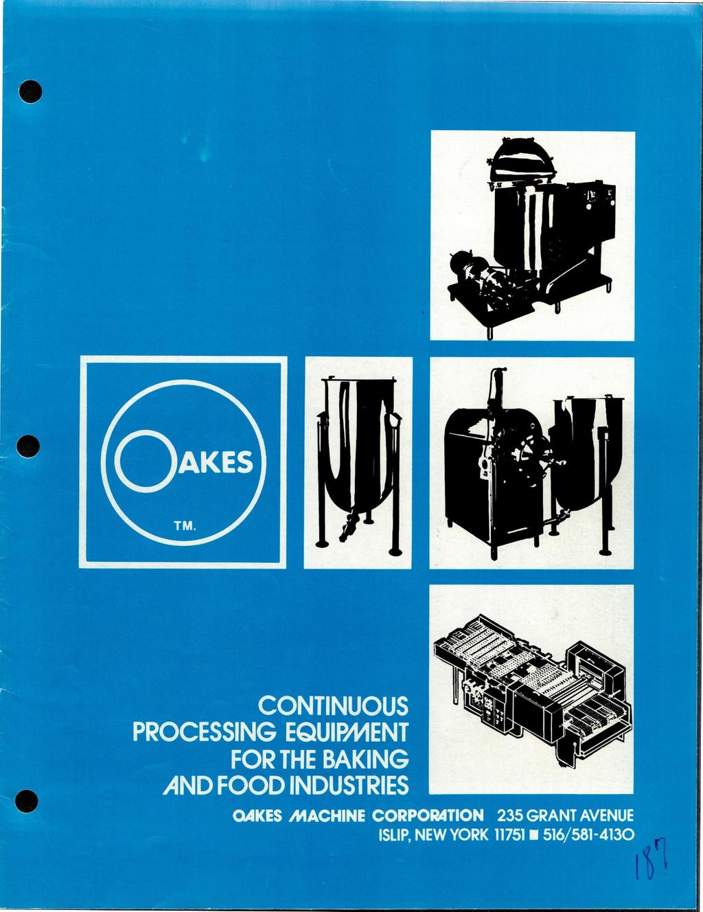 C S PROCESSING EQ u k1 T FOR THE BAKING FOOD INDUSTRIES OAKES