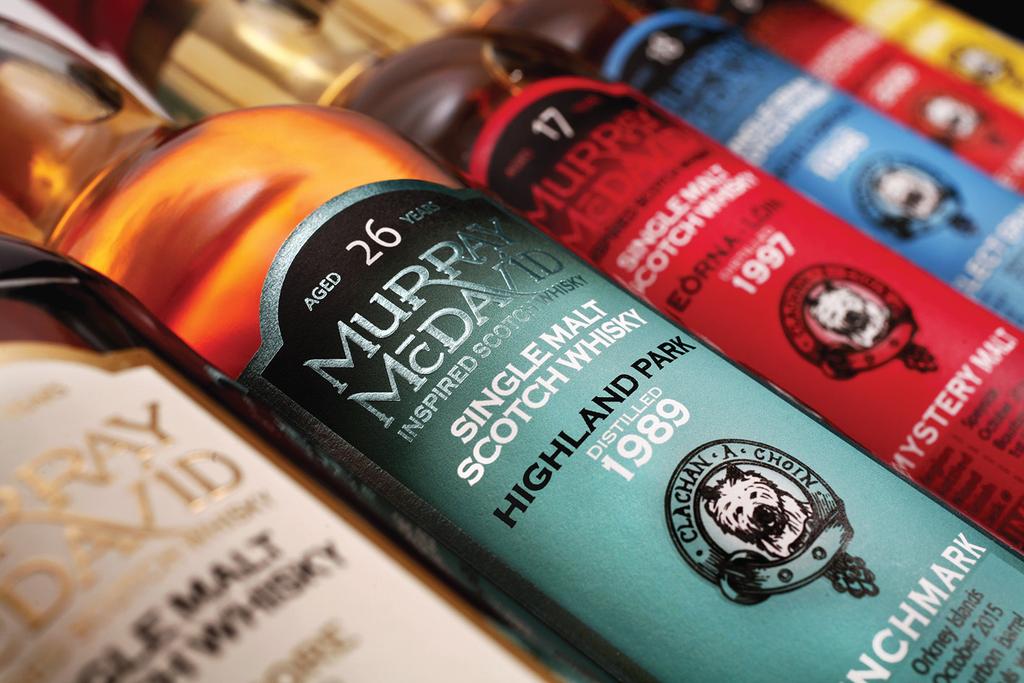 CATEGORIES INSPIRED SCOTCH WHISKY There are six products in the Murray McDavid range which covers the main categories of Scotch whisky, including single malts, blended malts, single grains, blended