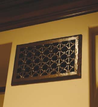 (Shown above is the Antique Finish) The black screen is designed to diffuse the air evenly across the grill, while