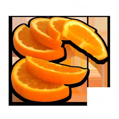 Liquid 13415 Oranges, Sections