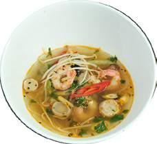 soup a selection of asian soups, small and large SPICY THAI PRAWN Aromatic prawn