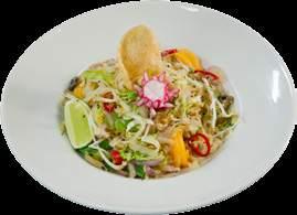 95 STRAIGHT FROM THE WOK Stir fried vegetables, sweet pepper, celery, mushrooms, onions, spring onions, bean sprouts,