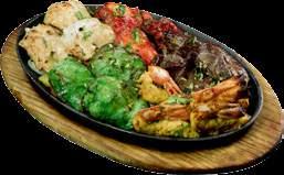 indian dishes cooked in tandoor clay oven SIZZLING TANDOORI PLATTER 4 pcs