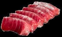 Freshly sliced premium tuna,  radish and