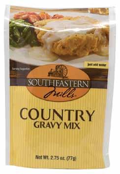 Try it over biscuits for a hearty start for your day! Southeastern Mills Gravy Mix - Peppered 24/2.75 oz 07029215321 25556 1.68 cs Southeastern Mills Sauce Mix - Cheddar Cheese 24/2.