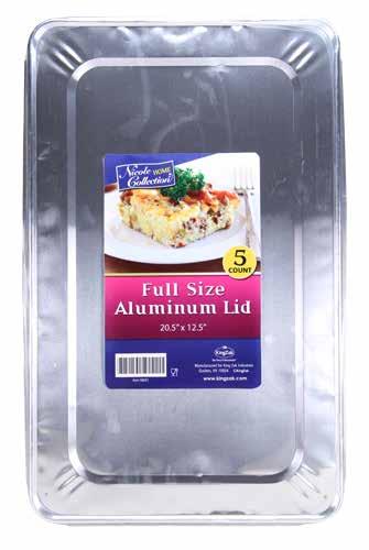 ALUMINUM PANS, MULTI-PACKS 08681 Full Size Lid Case/ 10