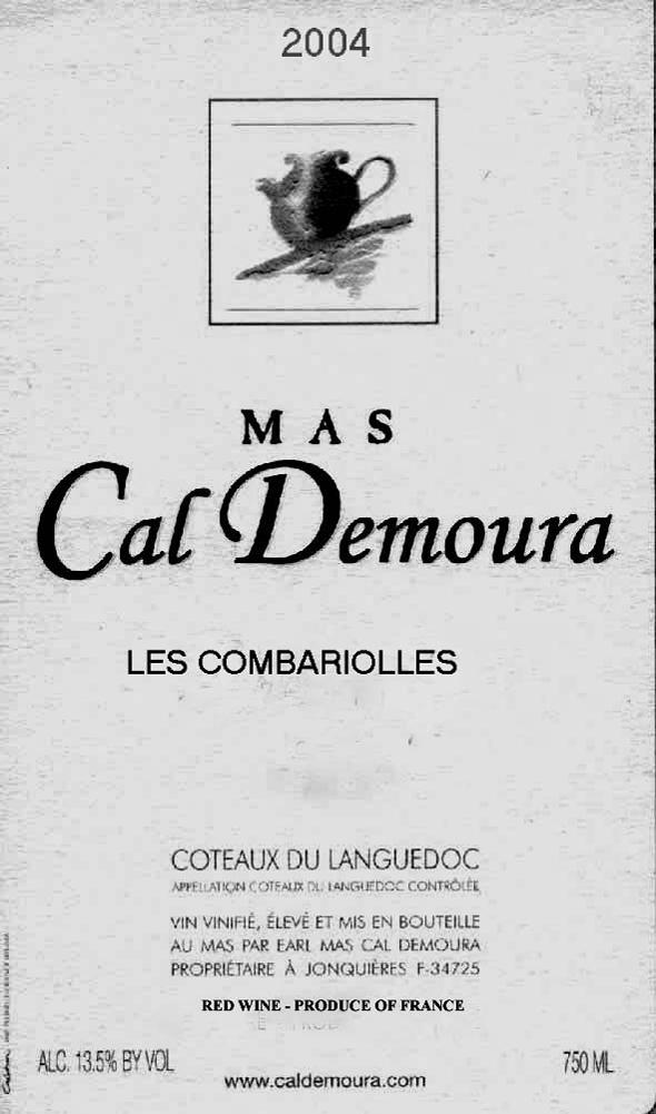 Les Combariolles 2013 GENERAL Appellation AOC Languedoc - Terrasses du Larzac Cepage/Uvaggio Syrah - Mourvèdre Carignan Grenache %ABV 14% by vol # of bottles produced 8000 Grams of Residual Sugar 1.